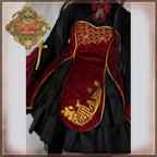 15" Girls of the Orient Red and Black Outfit (KC0010A)