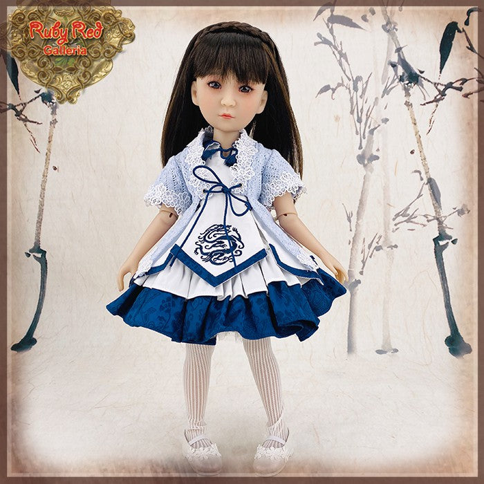 15" Girls of the Orient Blue and White Outfit (KC0011A)