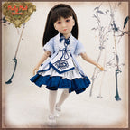 15" Girls of the Orient Blue and White Outfit (KC0011A)