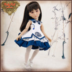 15" Girls of the Orient Blue and White Outfit (KC0011A)
