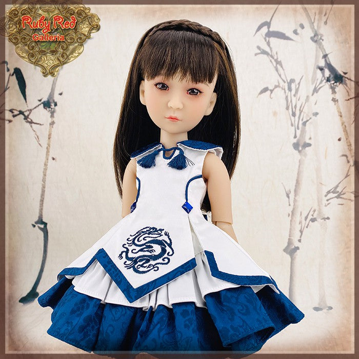 15" Girls of the Orient Blue and White Outfit (KC0011A)