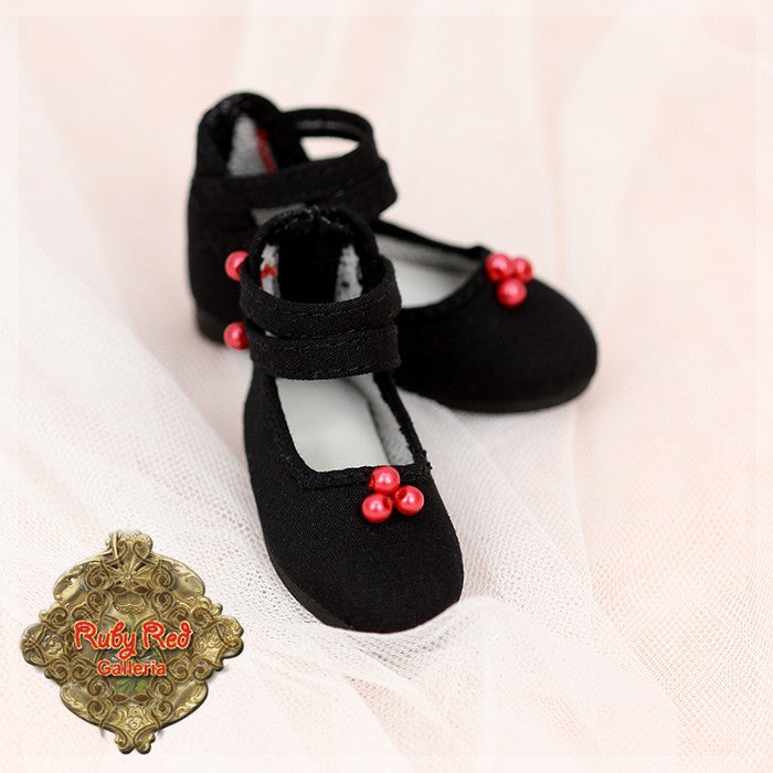Black Shoes for 15" Dolls (KH0003B)