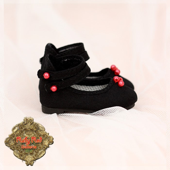 Black Shoes for 15" Dolls (KH0003B)