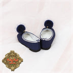 Purple Fuzzy Pom-pom Shoes for 15" Dolls (KH0004C)