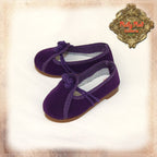 Purple Cloth Shoes for 15" Dolls (KH0005B)