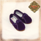 Purple Cloth Shoes for 15" Dolls (KH0005B)
