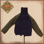 12'' Navy and Green Sweater (WC0059C)
