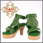 Green High Heels for 12" Dolls (WH0001A)