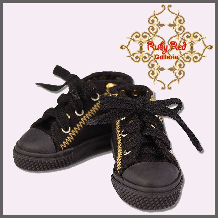 Black Sneakers for 12" Dolls (WH0006A)