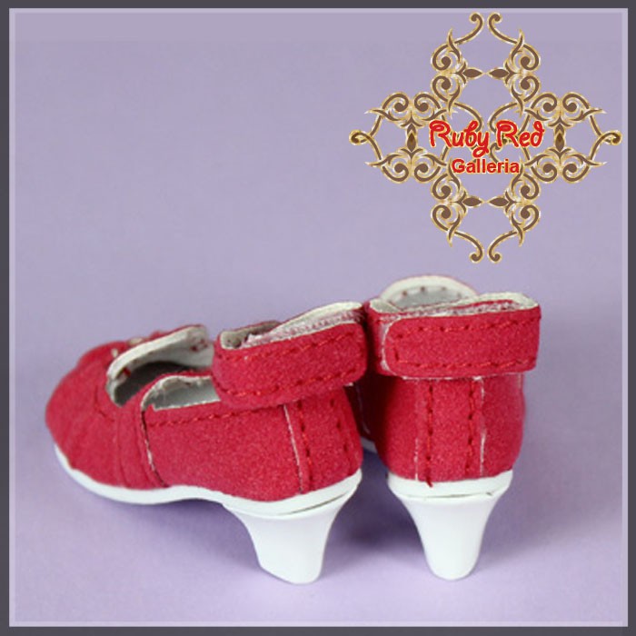 Red High Heels for 12" Dolls (WH0008B)