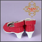 Red High Heels for 12" Dolls (WH0008B)