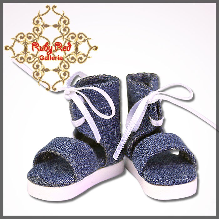 Blue Sandals for 12" Dolls (WH0012A)
