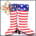 U.S. Flag Boots for 12" Dolls (WH0016A)