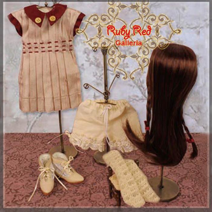 Burgundy Joy (with wig) - Cloth Set (WC0039A)