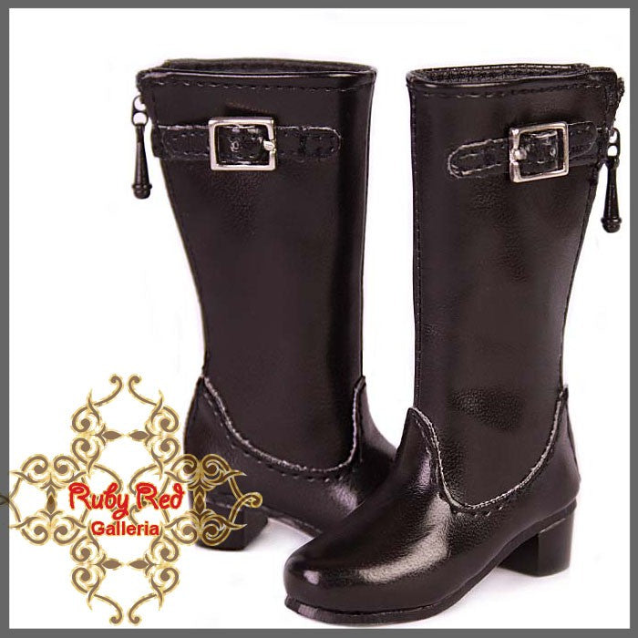 Black Boots for 12" Dolls (WH0018A)