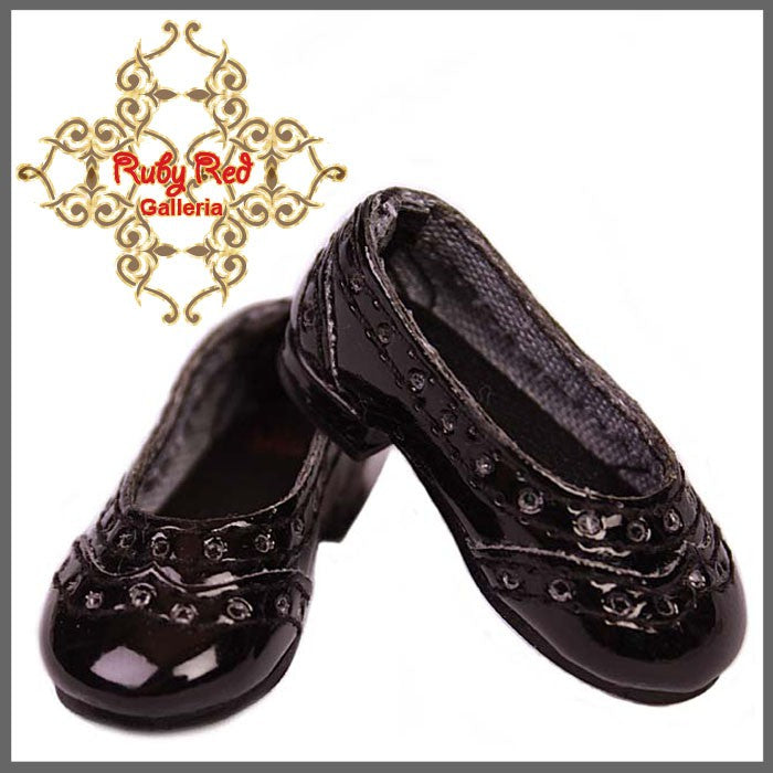 Black Shoes for 12" Dolls (WH0022A)
