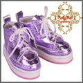 Purple Glitter Sports Shoes for 12" Dolls (WH0028A)