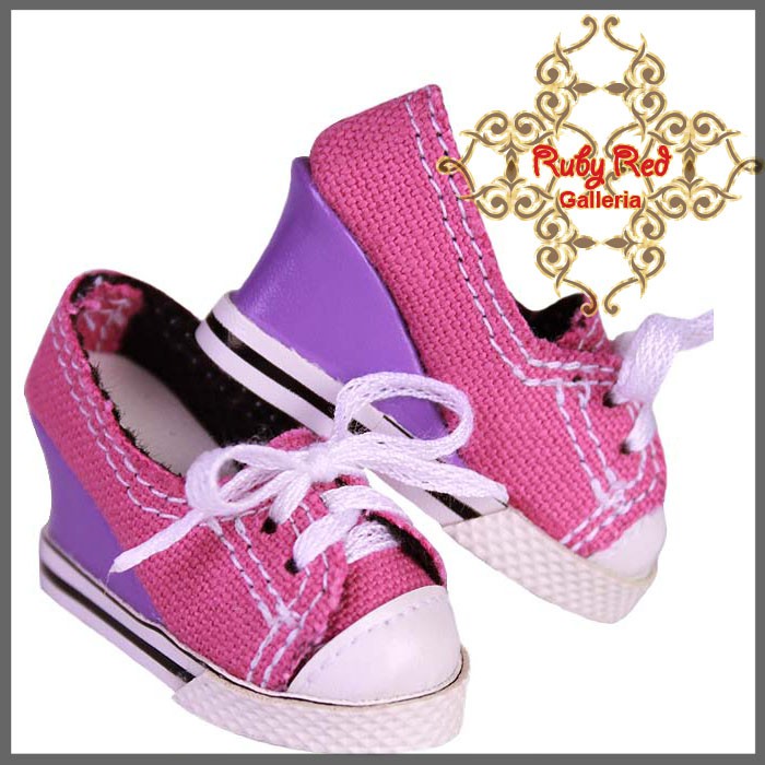 Purple & Pink Slip On for 12" Dolls (WH0029A)