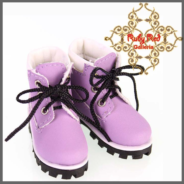Purple Boots for 12" Dolls (WH0031A)