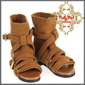 Brown Sandals for 12" Dolls (WH0034A)