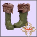 Forest Green Boots for 12" Dolls (WH0045A)