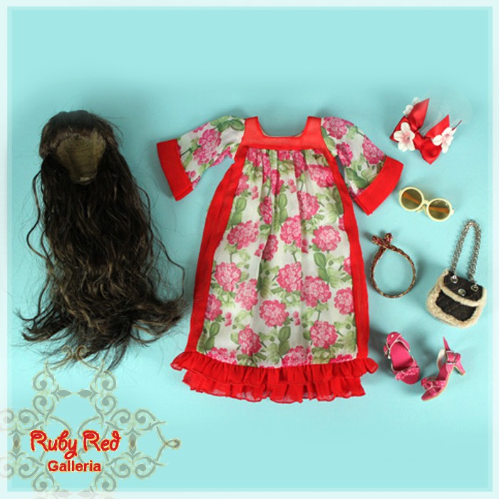 Hawaiian Blossom (with wig) - Cloth Set (WC0027A)