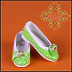 Light Green Leather Shoes for 12" Dolls (WH0046A)