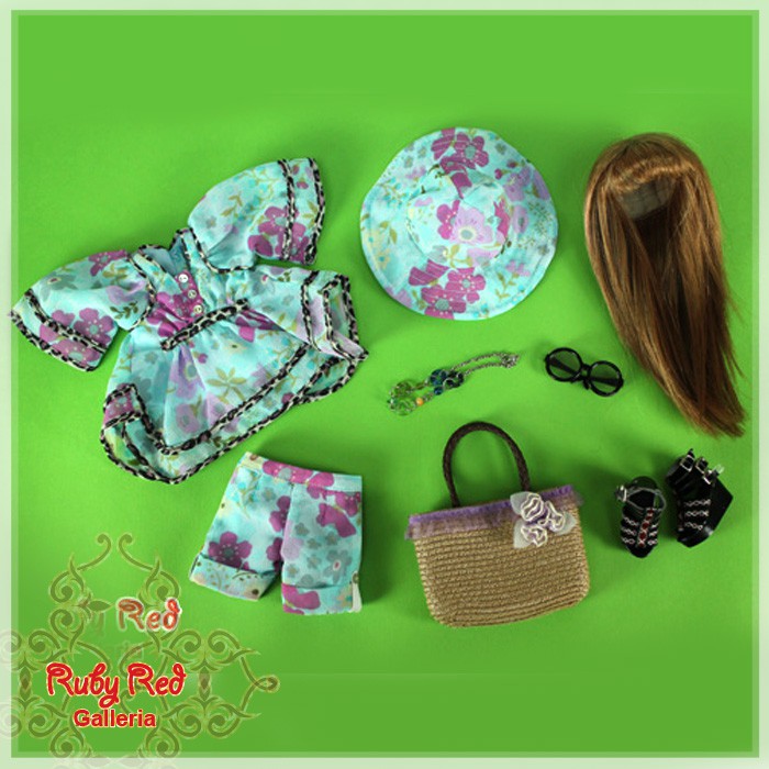 Hawaiian Blue (with wig) - Cloth Set (WC0026A)