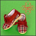 Red Checkers Shoes for 12" Dolls (WH0048A)
