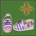 Light Blue Open Toes Shoes for 12" Dolls (WH0049A)
