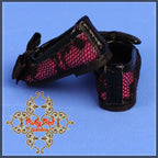 Purple Shoes with Black Lace for 12" Dolls (WH0059A)