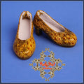 Golden Brown High Heel Shoes for 12" Dolls (WH0061A)