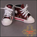 Sparkly Pink Sneakers for 12" Dolls (WH0064A)