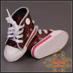 Sparkly Pink Sneakers for 12" Dolls (WH0064A)