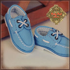 Blue Boat Shoes for 12" Dolls (WH0066A)