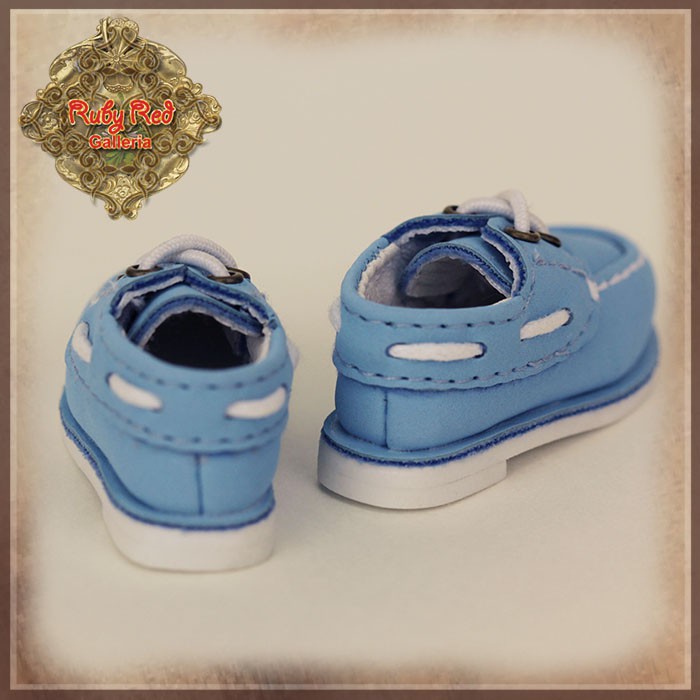 Blue Boat Shoes for 12" Dolls (WH0066A)