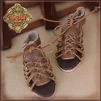 Brown Gladiator Sandals for 12" Dolls (WH0068A)