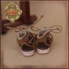 Brown Gladiator Sandals for 12" Dolls (WH0068A)