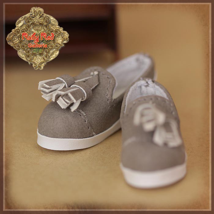 Grey Plimsoll Shoes for 12" Dolls (WH0069A)