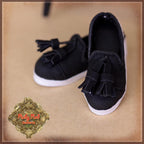 Black Plimsoll Shoes for 12" Dolls (WH0069B)