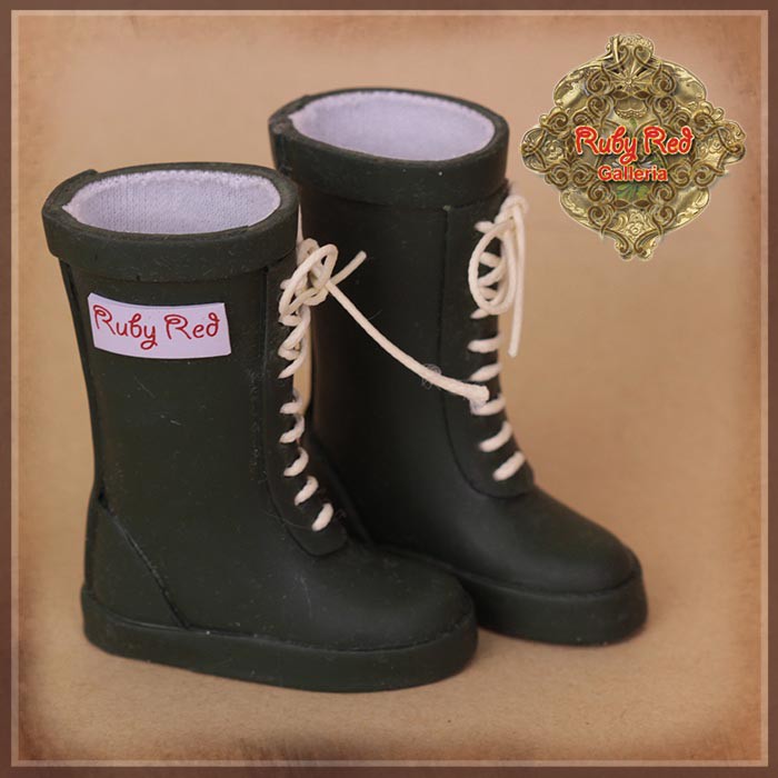 Green Rainboots for 12" Dolls (WH0071A)