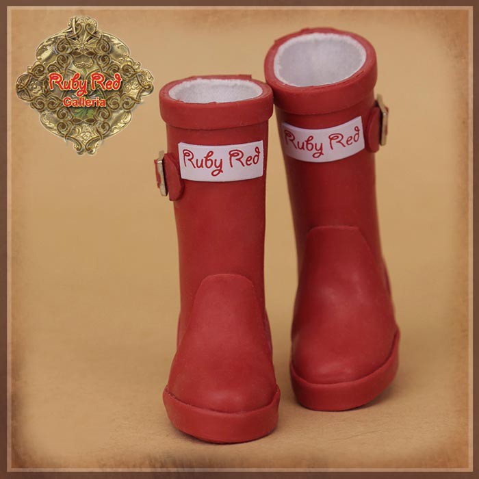 Red Rainboots for 12" Dolls (WH0072A)