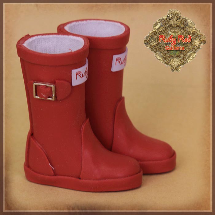 Red Rainboots for 12" Dolls (WH0072A)