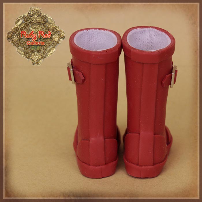 Red Rainboots for 12" Dolls (WH0072A)