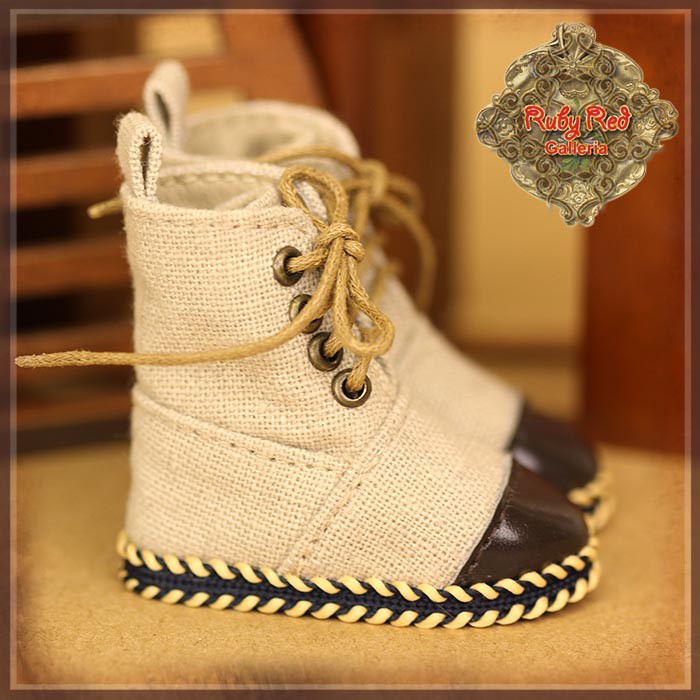 Beige Explorer Boots for 12” Dolls (WH0076A)