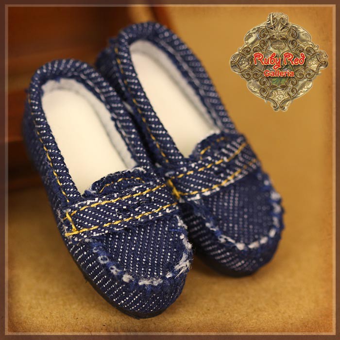 Blue Demin Loafers for 12" InMotion Girl (WH0080A)