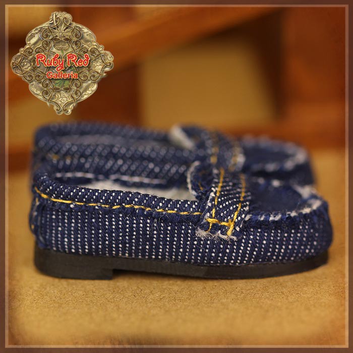 Blue Demin Loafers for 12" InMotion Girl (WH0080A)