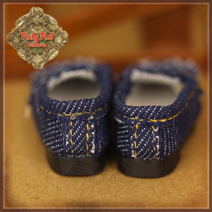 Blue Demin Loafers for 12" InMotion Girl (WH0080A)