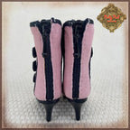 Black & Pink Boots for 12" InMotion Girl (WH0081A)