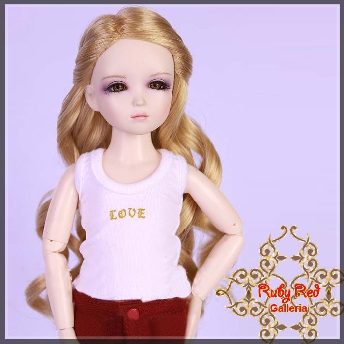 Golden Blonde Synthetic Wig for 12" Dolls (WD0001E18)